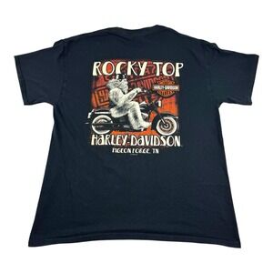 Harley Davidson Motorcycle Mens T Shirt L Pigeon Forge Tennessee Biker Big Foot